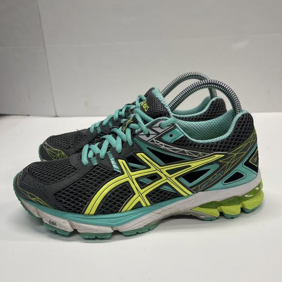 ASICS GT-1000 US Running Shoes T4K8N Gray/Teal DuoMax SpEVA Women's Size 7 - Picture 2 of 16